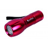 Mini torcia in alluminio 9 LED COLORI 2.7 x 10cm COFAN