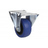 Rueda de goma azul fija con cojinete de rodillo para pesos de hasta 150 kg en varios diámetros COFAN 09403311