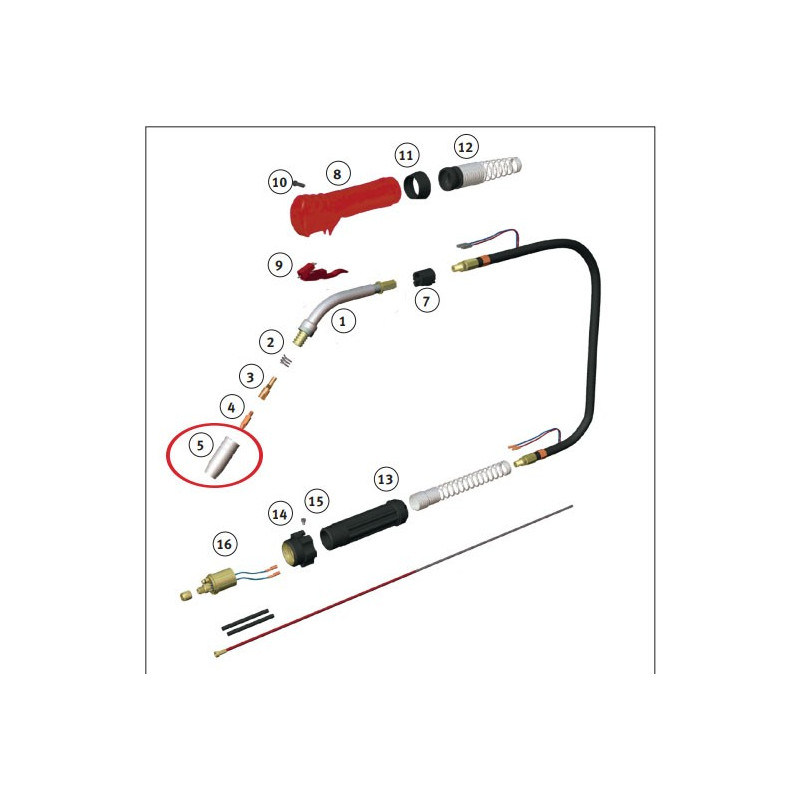 Tobera cónica para antorcha SMB 25 (10 uds.) 1092550