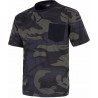 T-shirt manches courtes en coton avec tissu camouflage WORKTEAM S8520 Sport