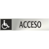 Accesso all'acciaio inossidabile di Minusvalid. Adesivo 0,8 mm 50 x 200 mm SEKURECO