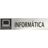 Informativa Informática Acero Inoxidable Adhesivo de 0,8mm 50 x 200 mm