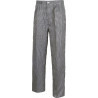 Pantalone unisex in tessuto pied de poule con elastico in vita WORKTEAM B1426