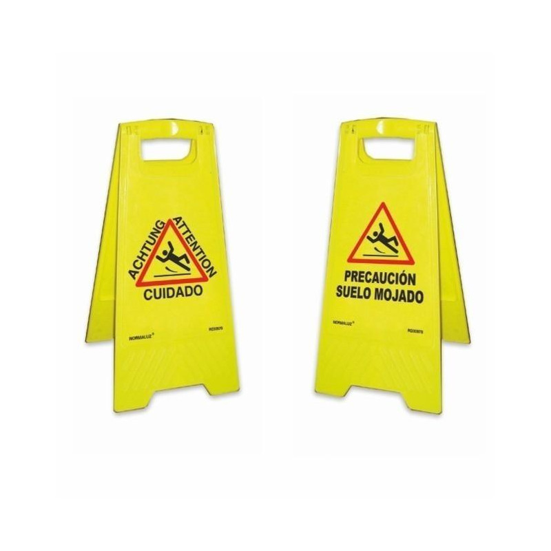 PANEL AMARILLO PRECAUCION SUELO MOJADO 620MM ALTURA RD30070