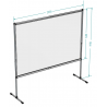 CEPRO transparent Covid-19 200 x 200cm