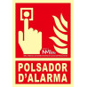 Signal d'extinction dans la Dust catalan D'alarma photo luminescent PVC Class B 210 x 300 mm SEKURECO