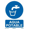 Segnale obbligatorio con inchiostri UV Acqua potabile SEKURECO