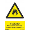 Danger de signal Risque d'incendie Liquides inflammables SEKURECO