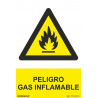 Señal Peligro Gas Inflamable Con Tintas UV