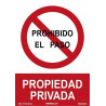 Señal de Prohibido el Paso, propiedad privatoda SEKURECO