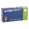 Caja de 100 guantes de látex Sin Polvo Muy Resistentes 100 % de látex en Varias Medidas - COFAN