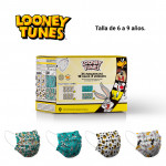 Kindermasken mit Drucken Looney Tunes GARY'S (24 unds)