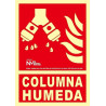 Señal "Columna húmeda" Luminiscente