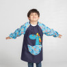 Patchwork Babi Dinosaur brodé sur le front de mer bleu en tissu plat UNIFORMES GARY'S 300006