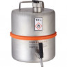 Safety drum with 3/4 self-closing tap and ECOSAFE pressure control