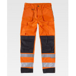 WORKTEAM C2912 Kombinierte, dreifach genähte Warnschutzhose