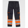 Pantalon triple couture combiné avec bandes réfléchissantes WORKTEAM C2918