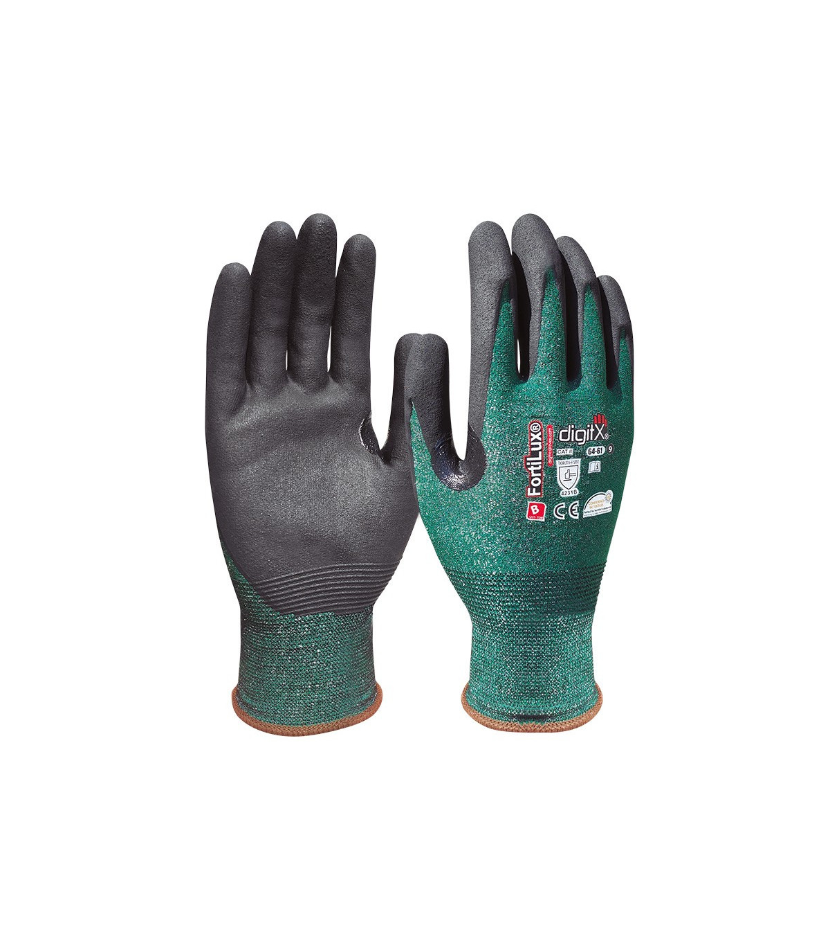 Guantes Anticorte B EN Nitrilo Foam Con Refuerzo Pulgar DIGITX FortiLux ...