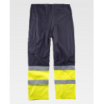 Pantalon de protection de surface avec bande réfléchissante-fluorescente WORKTEAM B1491