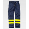 Triple stitched welder pants with reflective legs WORKTEAM B1494