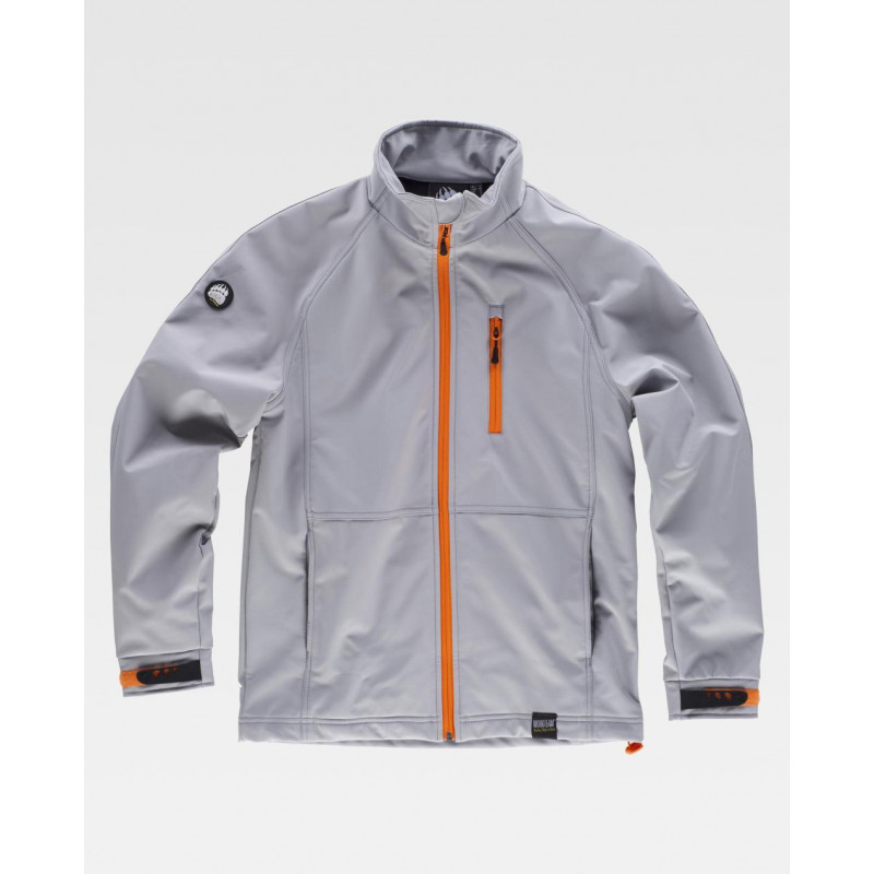 Chaqueta Workshell térmica con solapa protectora