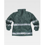 Parka acolchada en tejido Oxford con cintas reflectantes WORKTEAM Combi