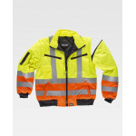 Piloto impermeable Flúor WORKTEAM con mangas desmontables