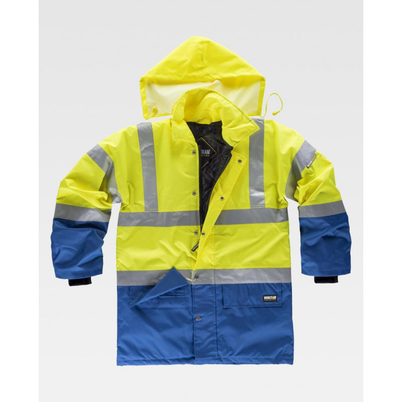 Parka impermeable con bolsillos laterales de ojal WORKTEAM