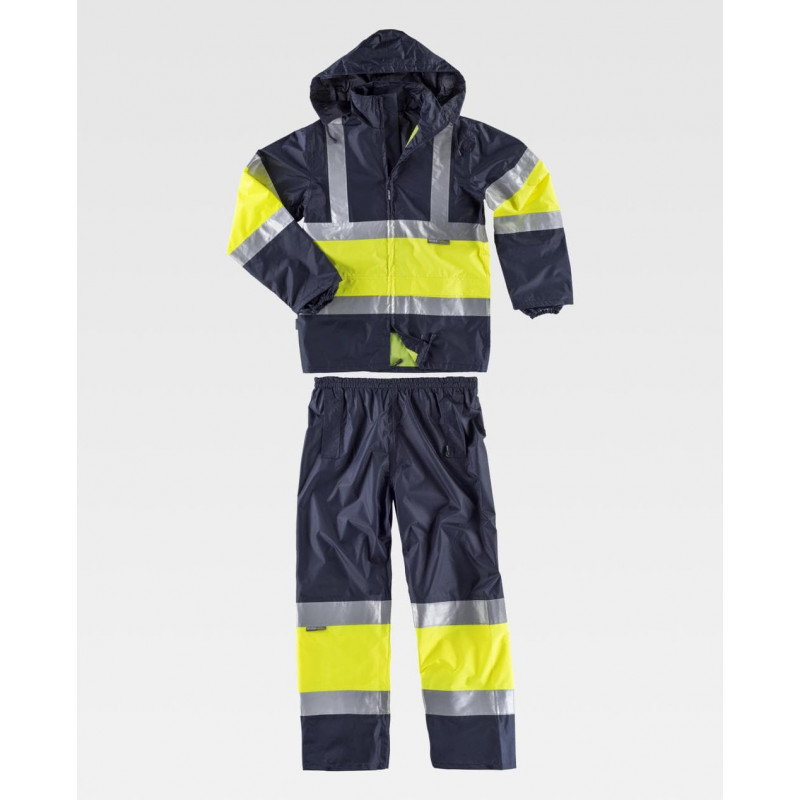 Traje chubasquero impermeable combinado