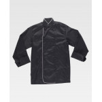 Chaquetilla de cocina unisex con vivos a contraste