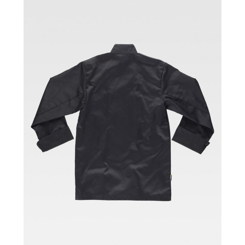 Giacca da cucina unisex con bordino a contrasto WORKTEAM CookColors B9206