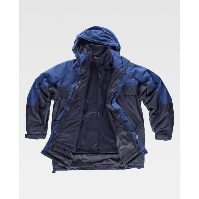 Parka con fodera interna staccabile WORKTEAM Sport S1100