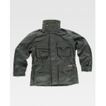 Parka con forro polar interior desmontable WORKTEAM con vivos reflectantes