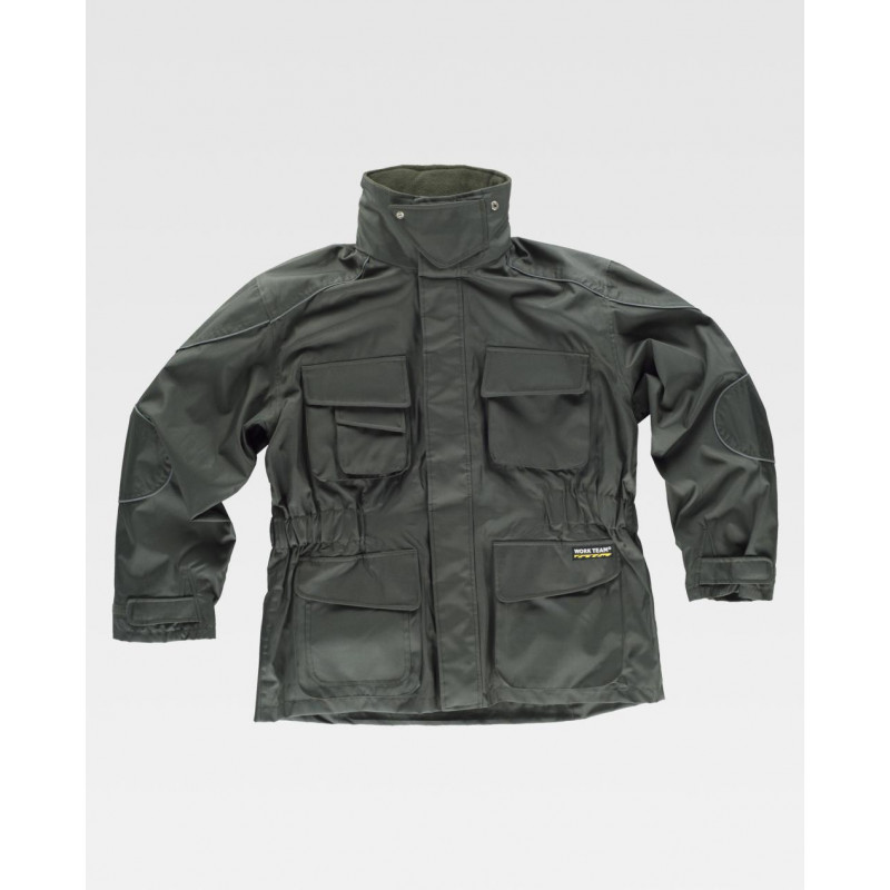 Parka con forro polar interior desmontable WORKTEAM con vivos reflectantes