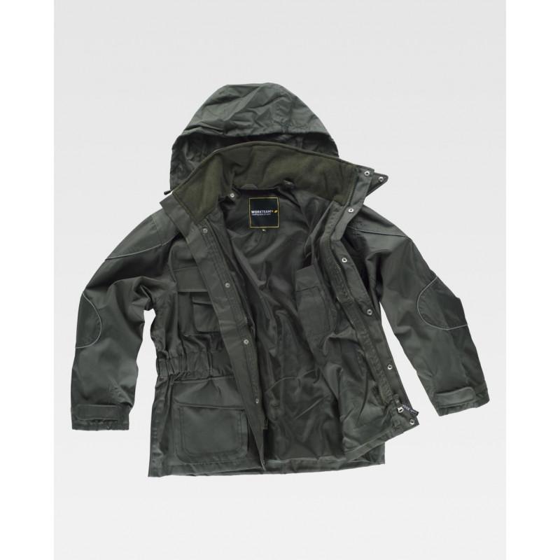 Parka con fodera polare interna staccabile con lussuosa riflessione WORKTEAM S1130