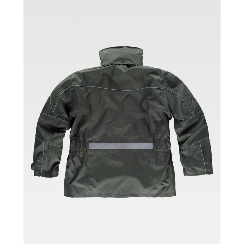 Parka con fodera polare interna staccabile con lussuosa riflessione WORKTEAM S1130