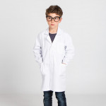 Children's lab coat in white twill GARY'S Roxana