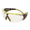 Safety glasses green/black frame with superior anti-scratch treatment (K), clear lens SecureFit 400X 3M