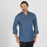 Giacca da cuoco unisex in DENIM LAVATO realizzata in 100% Cotone Casal