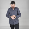 Camicia classica a maniche lunghe con collo mao e polsini punteggiati GARY'S