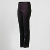 Pantaloni slim fit donna cinese in sarga smeraldo GARY