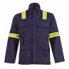 Chaqueta multiprotección alta visibilidad ignífugo azul marino TROMSO ARAPRO SAFETOP