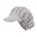 Gorro de cocinera gris hielo con vivo frontal VELILLA Serie P404004