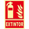 Placa de extintor de incêndio 210X300 em alumínio Classe A FA00901 SEKURECO