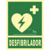 Segnale di emergenza Defibrillatore in classe A 210X300 SEKURECO