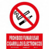 Signe interdit de fumer/utiliser des cigarettes électriques