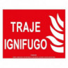 Aluminum extinguishing sign Class A Fireproof Suit 200X250 SEKURECO