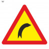 Dangerous Curve Bag Road to the Right 700 x 700 mm