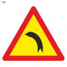 Dangerous Curve Bag Road To The Left 700 x 700 mm