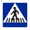 Échange de signaux Situation des piétons 700 x 700 mm